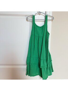 Old Navy Girl Green Dress 6-7 years